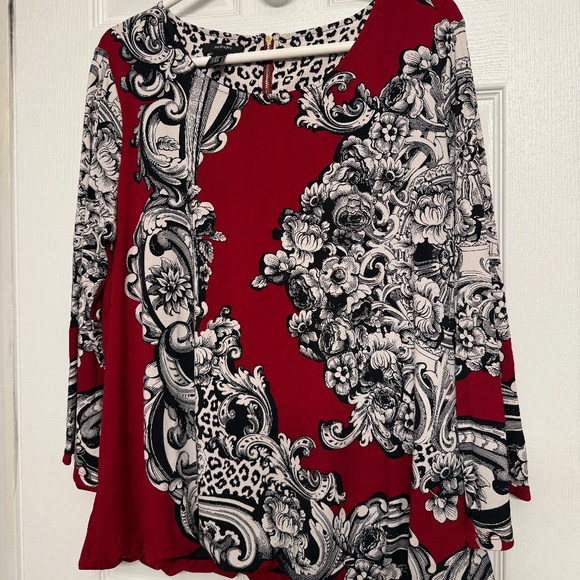 Alfani Bubble Blouse w/ 3/4 Sleeves (XL) - Picture 1 of 2